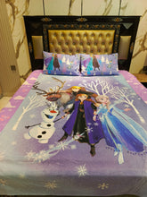 Frozen Family Cotton Double Bedsheets