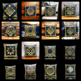 Black Golden Foil Cushions Covers