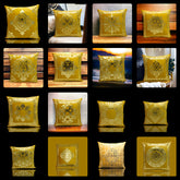 Mustard Golden Foil Cushions Covers