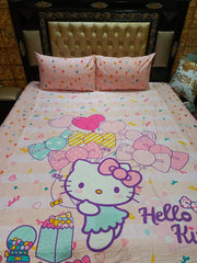 Hello Kitty Hearts cotton sateen