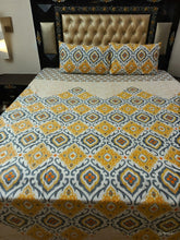 Golden Skin Motives Pure Cotton King Size Bedsheets