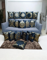 Italian Valver 3D Embossed Black Cushions Covers