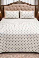 Polka Dots HIGH THREAD Double Bedsheets