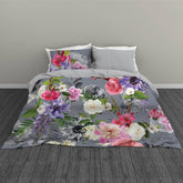 Flowers Grey Purple ET-D117