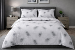 Ethereal Plumes Cotton Double (King) Bedsheets