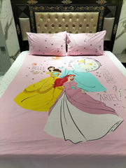 Cinderella Bella Ariel Cotton Double Bedsheets