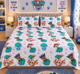 🌍 Paw Patrol Earth Explorer Cotton Bedsheets