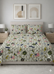 "Action & Adventure" Cotton Double (King) Bedsheets