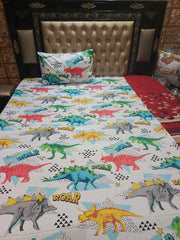Dragon Tales Pure Cotton Single & king size Bedsheets