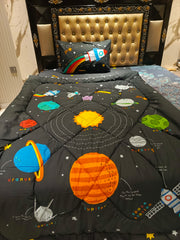 Galaxy Planet Winter Comforter Set