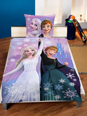 Elsa & Anna's Adventure Cotton Single Bedsheet