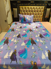 Frozen All Over Cotton Single Bedsheets