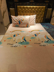 Unicorn Magic World Cotton Bedsheets, comforter, Duvet Covers