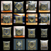 Grey Golden Foil Cushions Covers