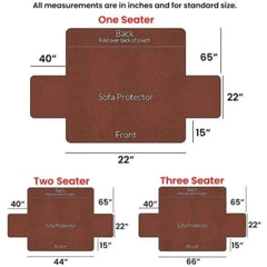 Cotton Quilted Sofa Cover ﹙ Blue﹚