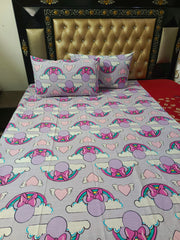 Heart Clouds Multi Colors Bedsheets