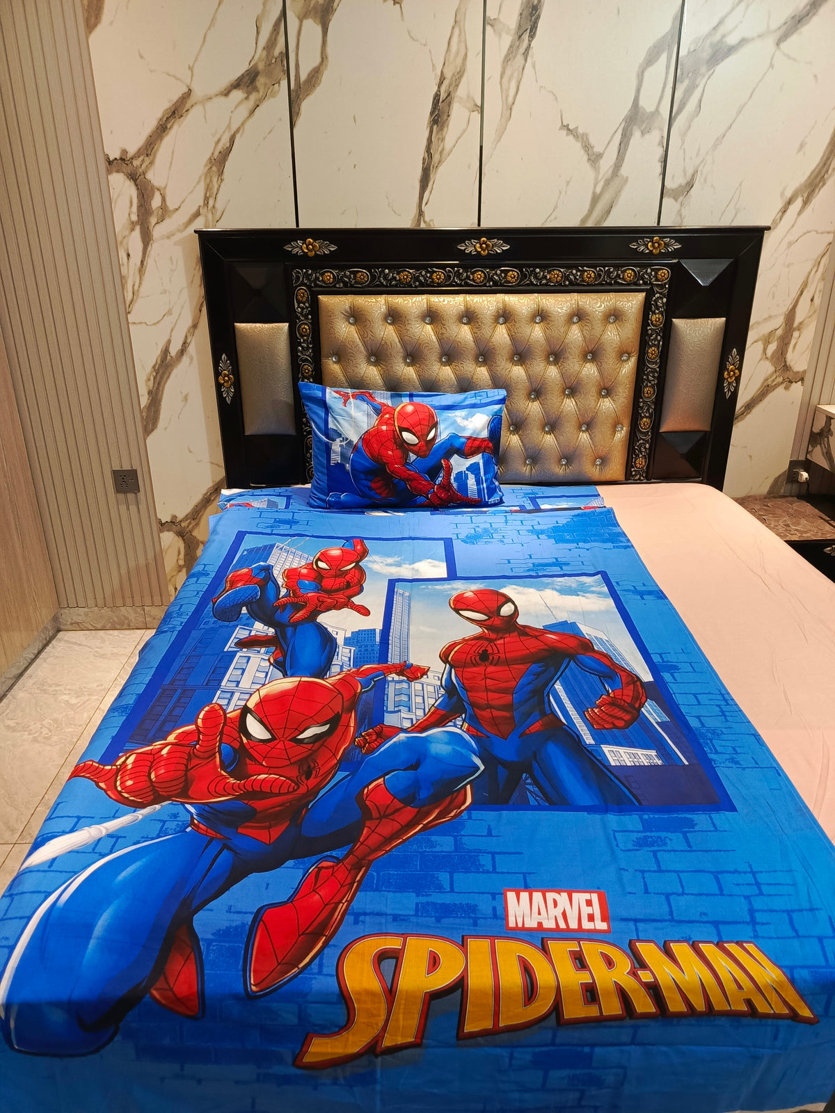 Marvel Spider Man Cotton Single Bedsheet