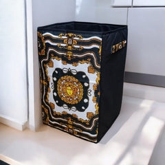 Foldable Jute Laundry Basket DS # 07