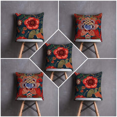 Pack of 5 khaddi Digital Printed Cushions Covers Size 16×16