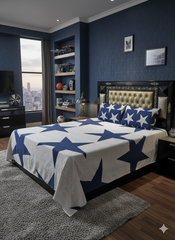 Galaxy Midnight Double Bedsheet With 2 Matching Pillow Covers