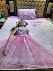 Barbie kids cotton  Bed Sheet Ds # 057