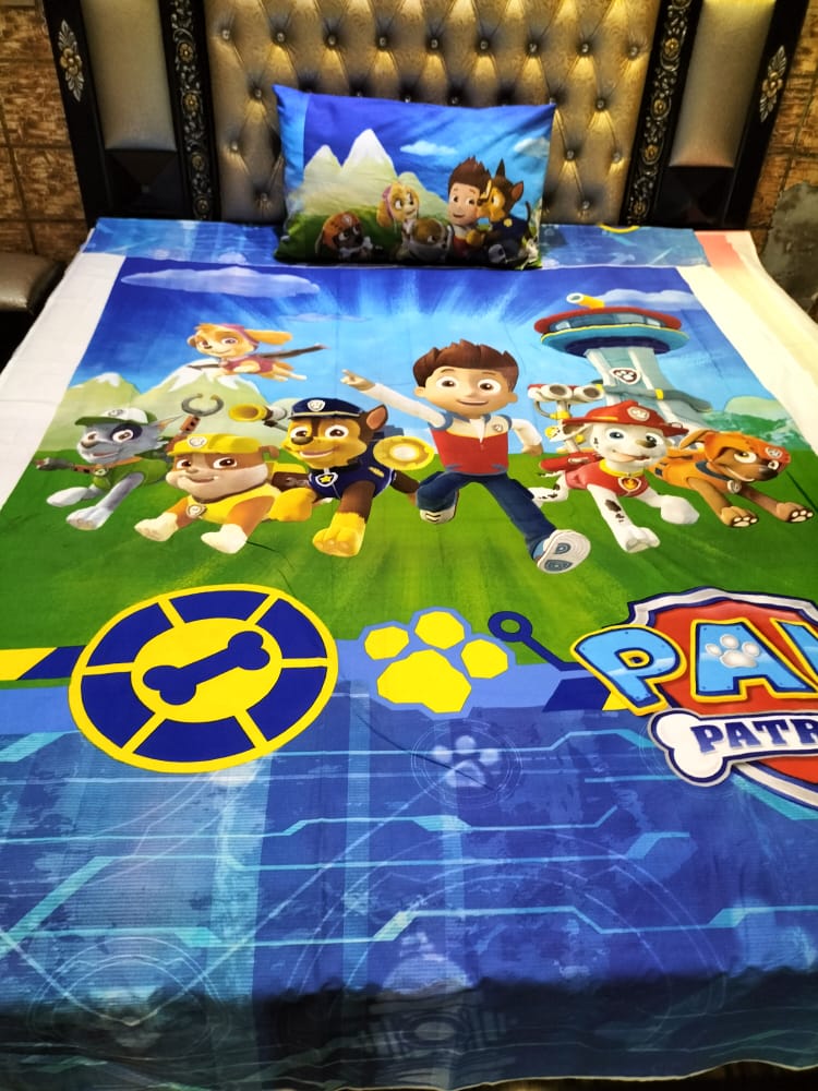 Kids Paw Patrol Bedsheet DS # 112