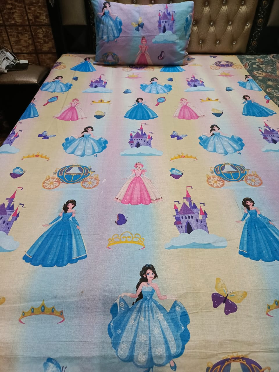 Princess Cartoon Bed Sheet Ds # 032