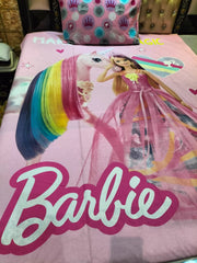 Barbie kids cotton Bed Sheet Ds # 060