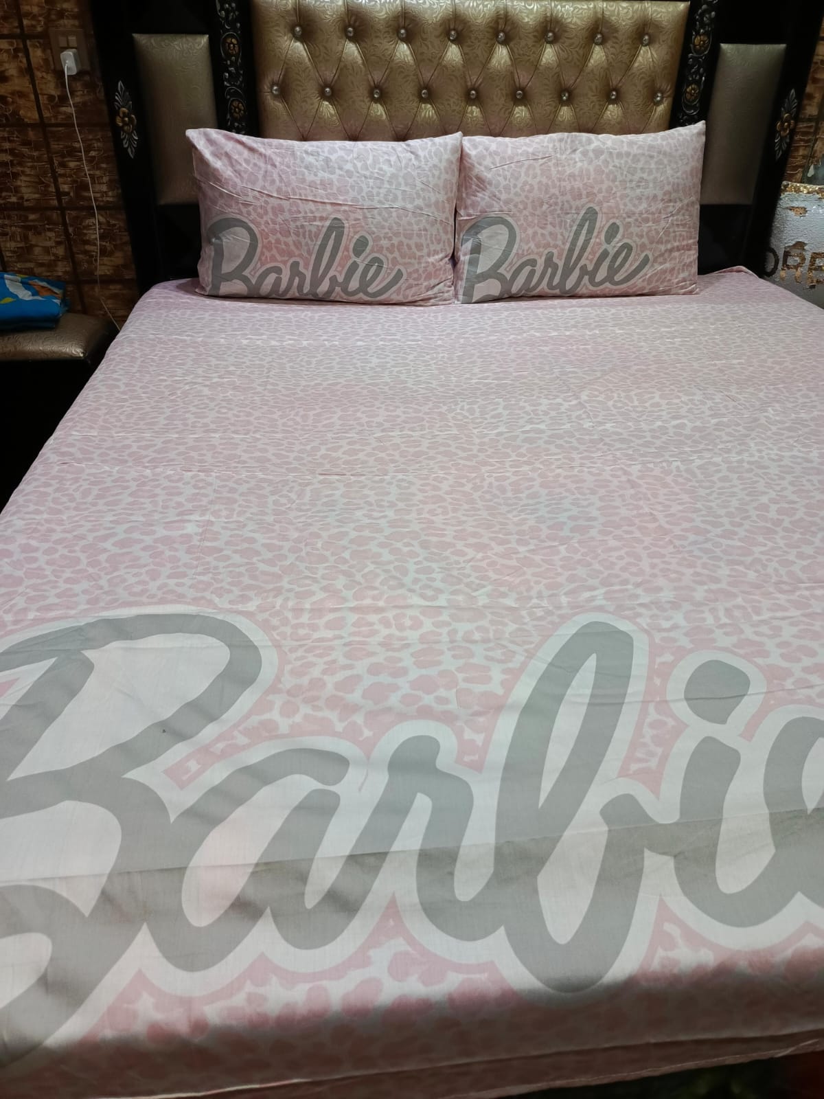 Barbie Double Bed Sheet DS # 154