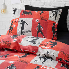 Football Players Cotton Single Bedsheets
