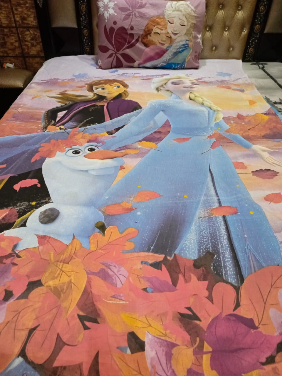 Frozen Kids cotton Bed Sheet Ds # 037