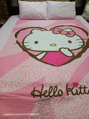 Hello Kitty Girl  Double Bed Sheet DS # 151