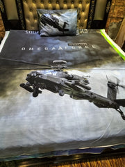 Helicopter Apache Kids Bed Sheet DS # 111