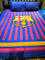 Fcb Kids Double Bed Sheet DS # 127