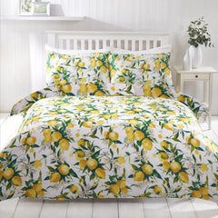 Lemon Cotton Bed Sheet Set