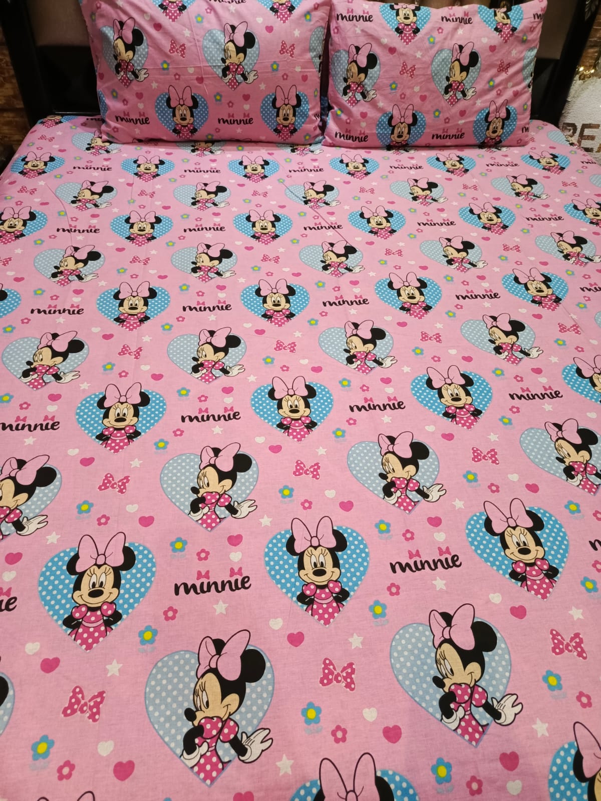 Best Girls Cartoon Double Bed Sheet DS # 147