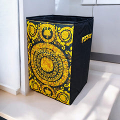 Foldable Jute Laundry Basket DS # 04