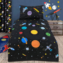 Galaxy Print  Kids Bed Sheet ds # 111