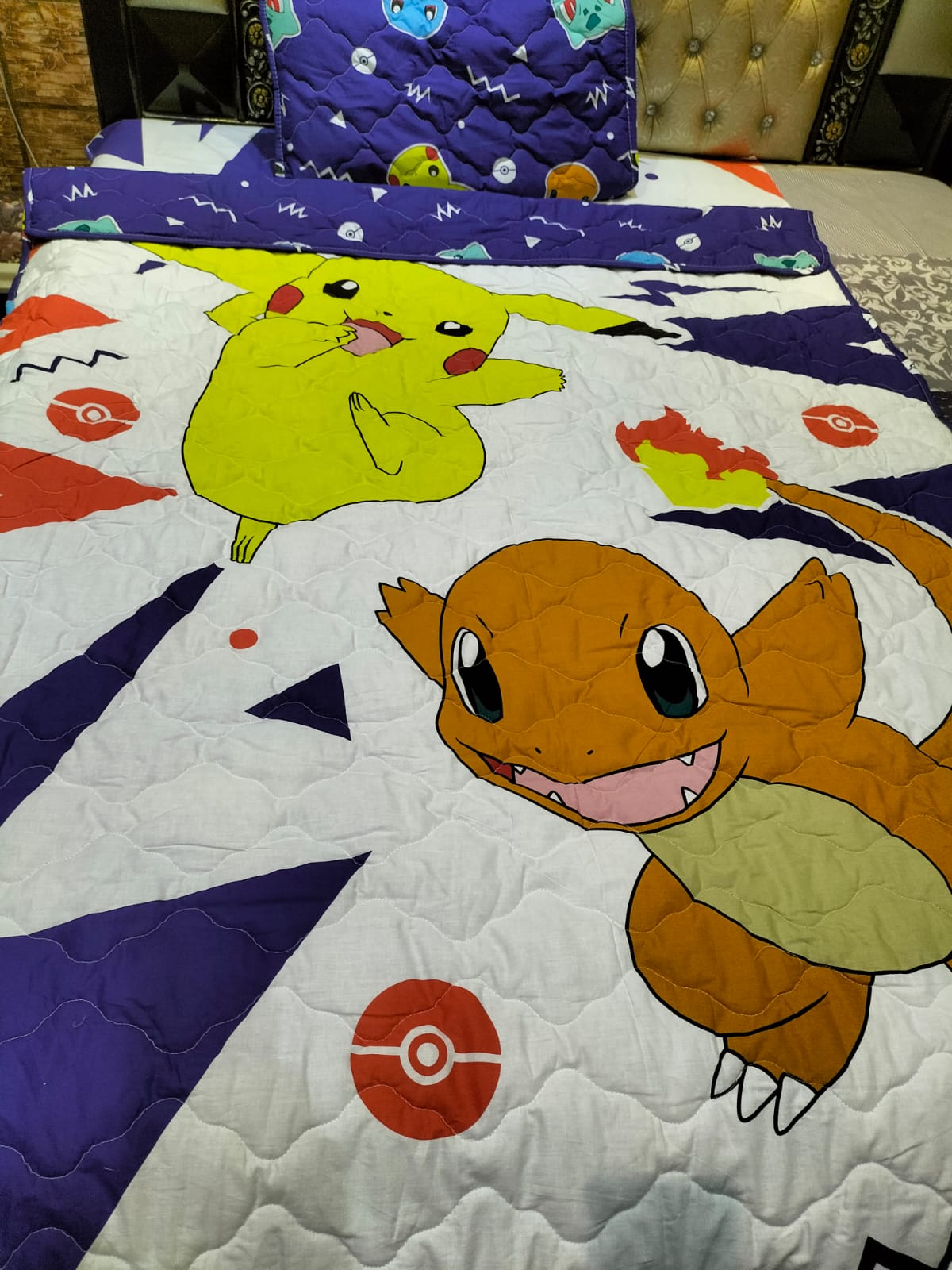 Pokemon Theme Double Bed Sheet DS # 132