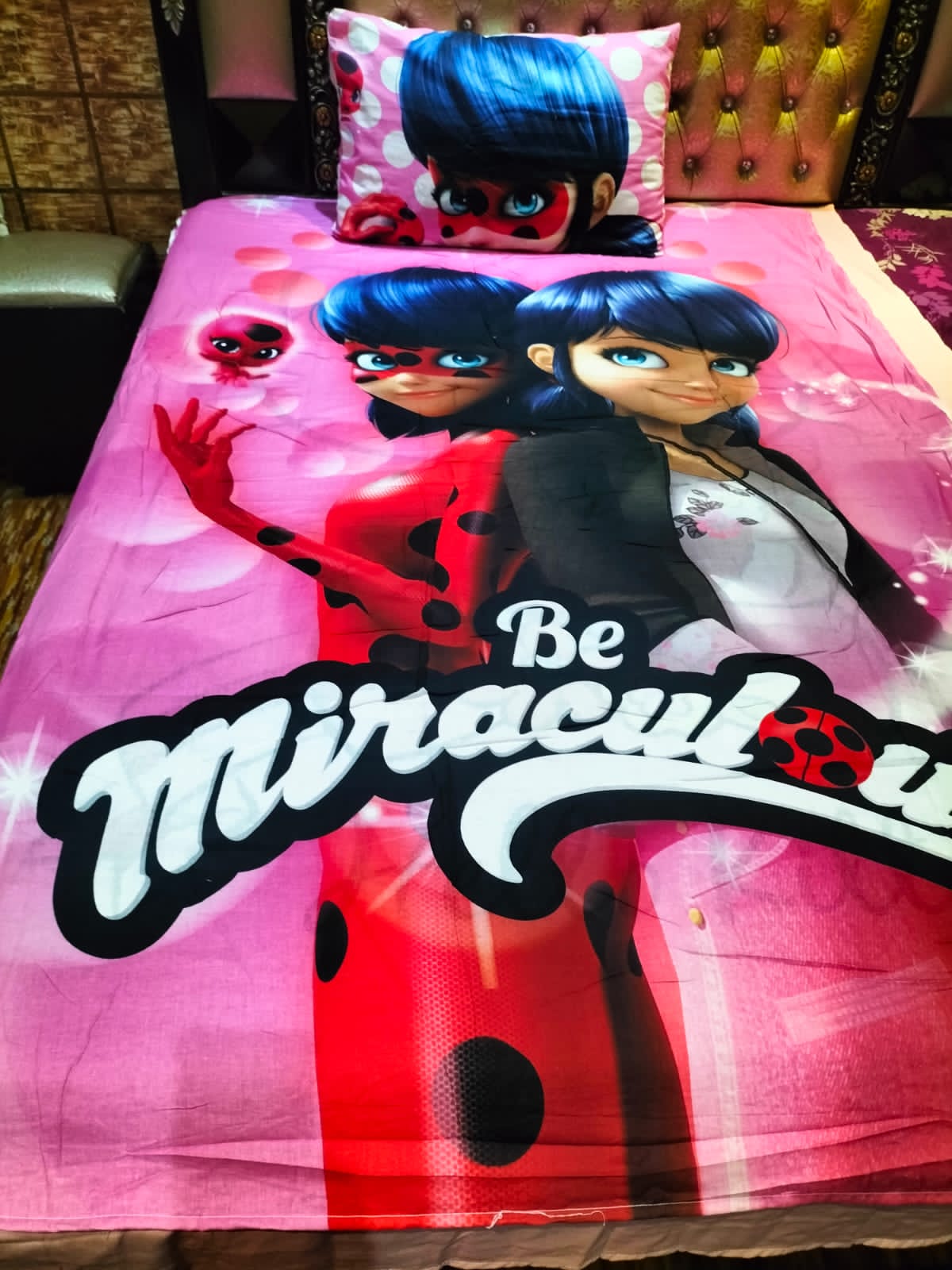 Be Miraculous Cotton Bedsheet