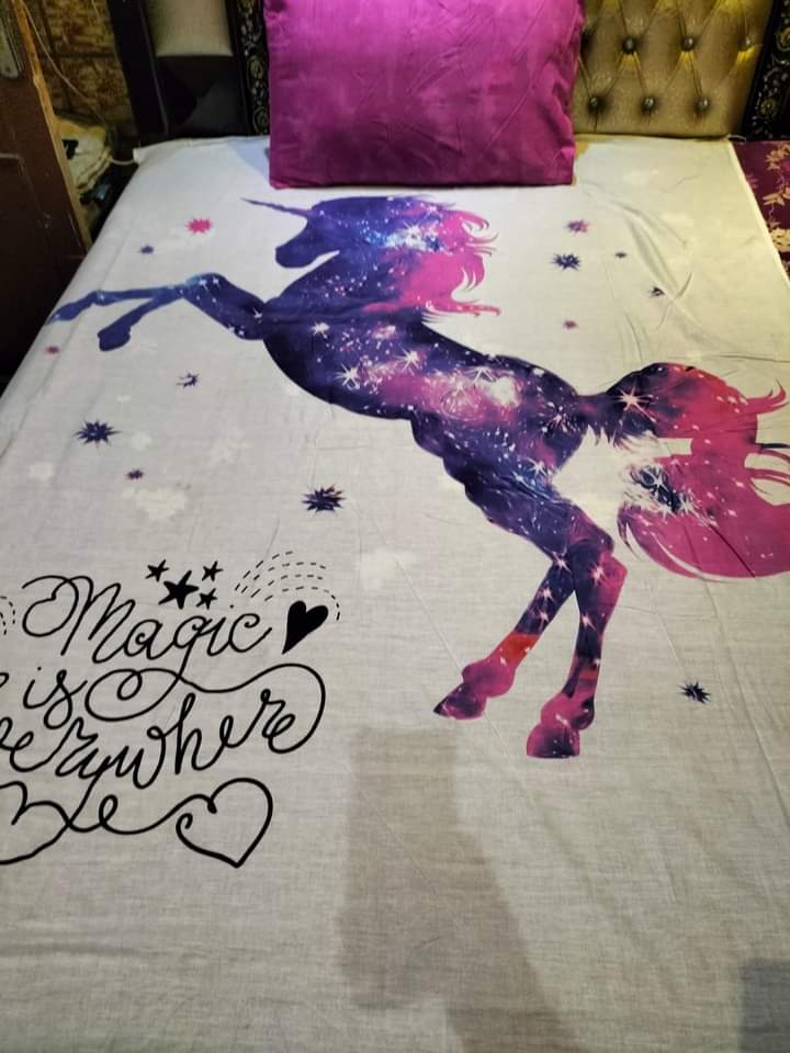 Unicorn Magic single Bedsheet