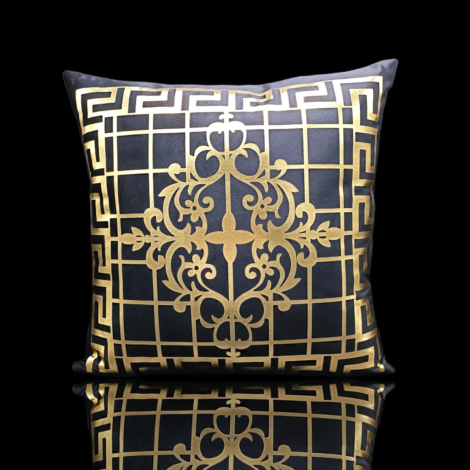 Black Golden Foil Cushions Covers