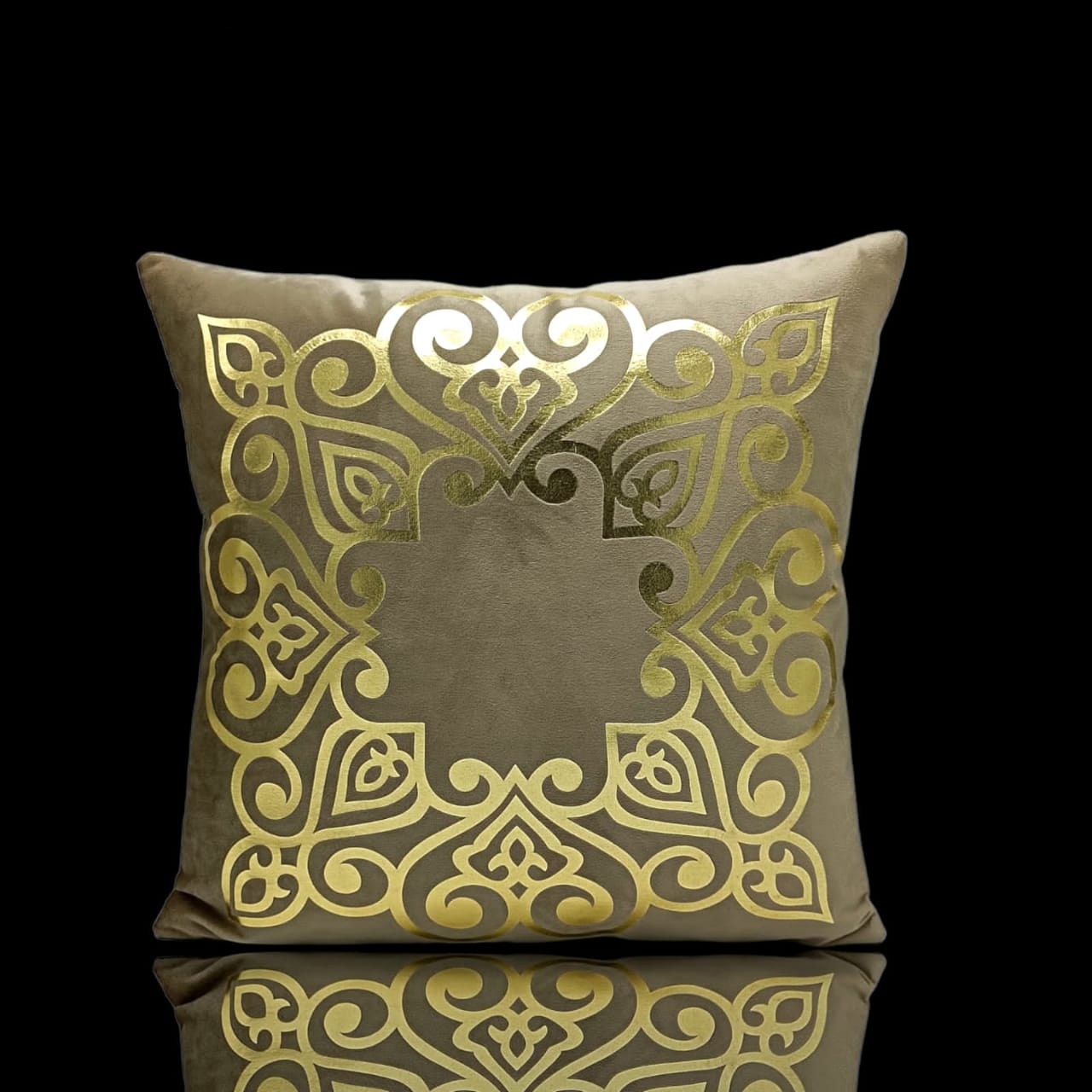 Baige Dark Skin Golden Foil Cushions Covers