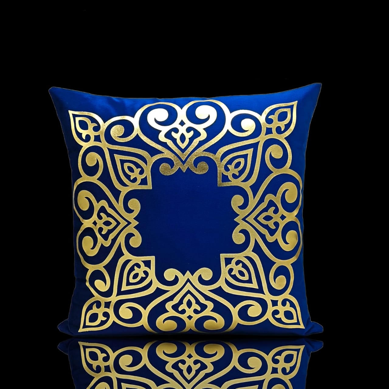 Blue Golden Foil Cushions covers