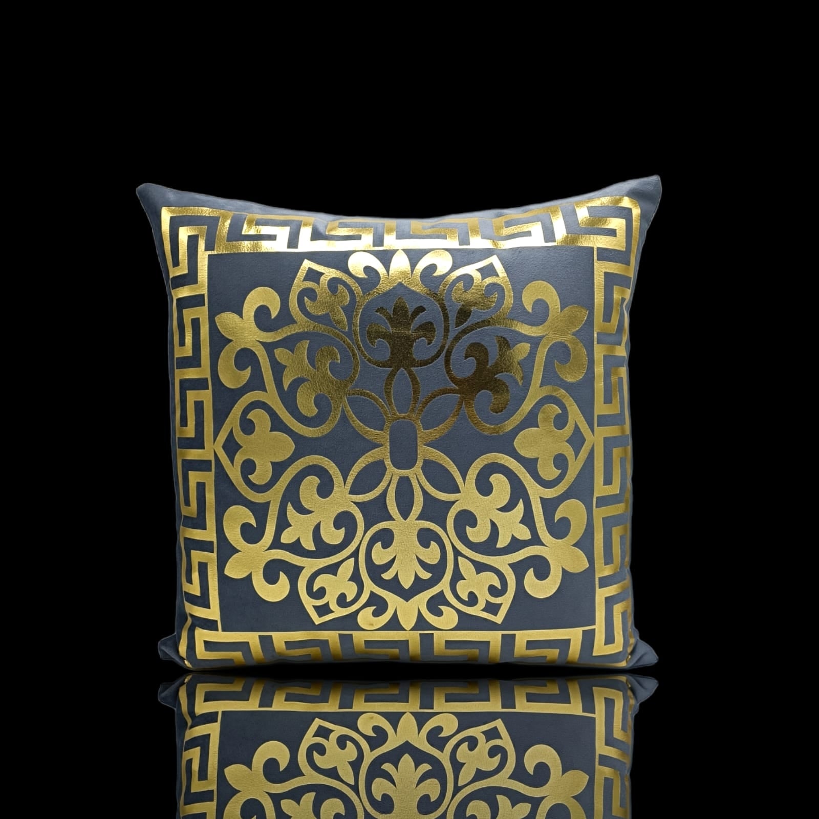 Grey Golden Foil Cushions Covers