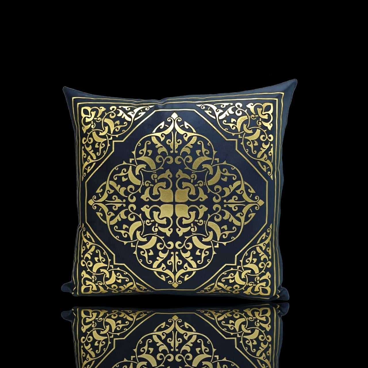 Black Golden Foil Cushions Covers