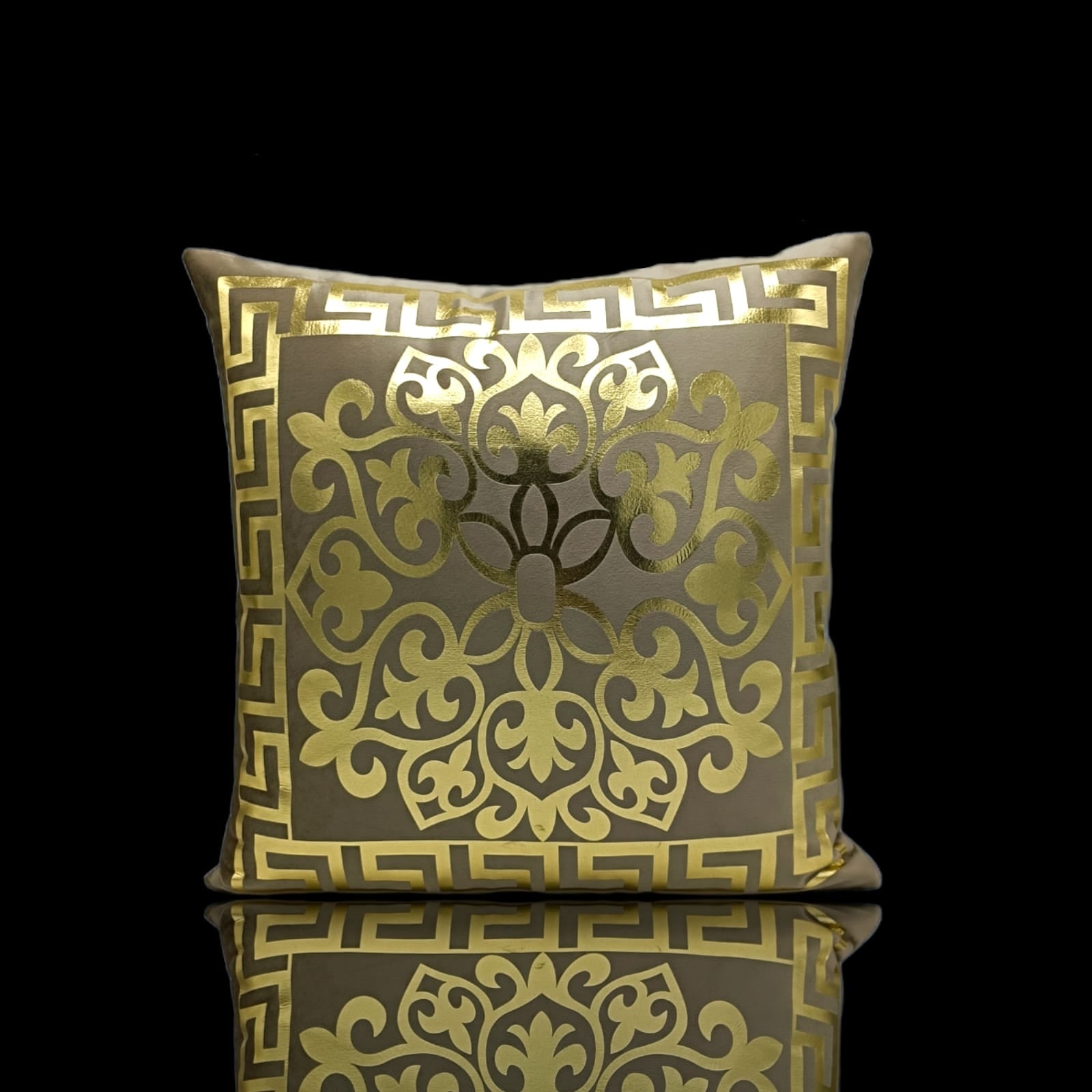 Baige Dark Skin Golden Foil Cushions Covers