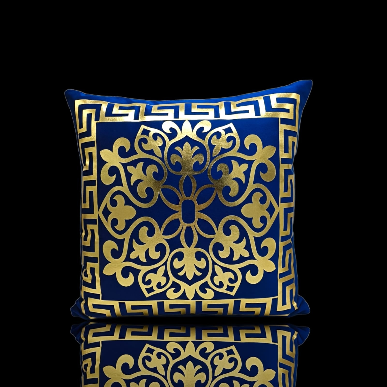 Blue Golden Foil Cushions covers