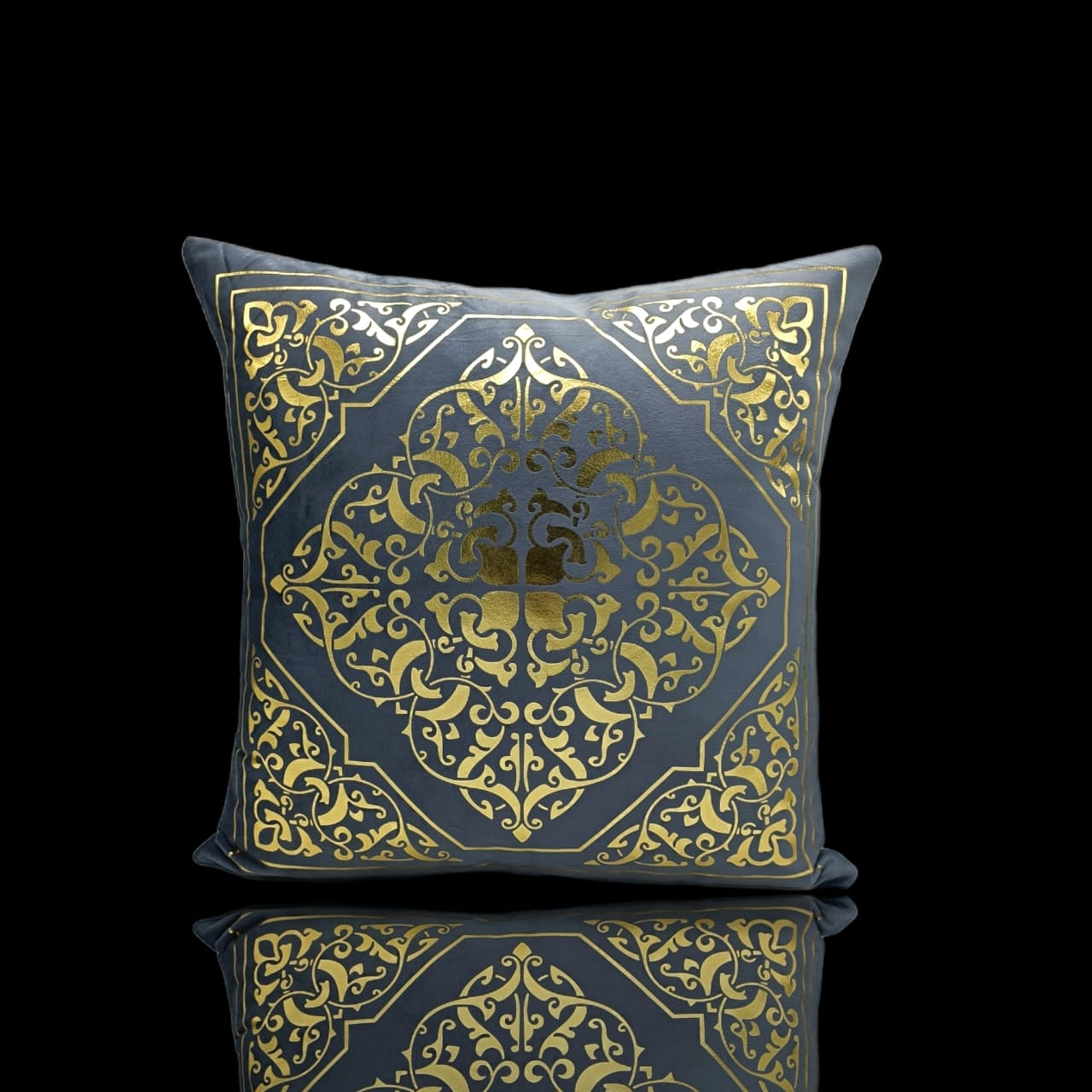 Grey Golden Foil Cushions Covers