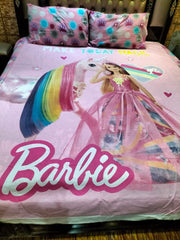Barbie kids cotton Bed Sheet Ds # 060